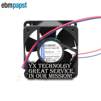 60*60*25mm 2-wire 6CM 6025 24V 3.0W 614NHHR inverter cooling fan for ebmpapst