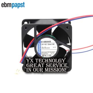 Original ebmpapst 5114N/SU 24V 9.5W three-wire all-metal high temperature fan