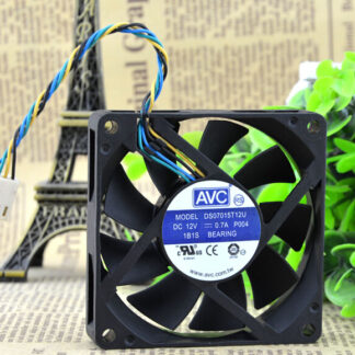 The original AVC DS07015T12U 12V0.70A 7CM 70*70*15 4 pin PWM large volume CPU fan