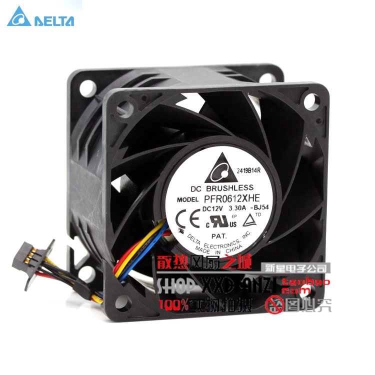 new Delta 6038 PFR0612XHE DC 12V 3.30A ultra violent strong air flow high speed axial fan