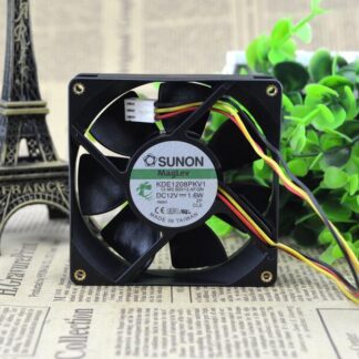 Original SUNON KDE1208PKV1 DC 12V 1.6W 8CM 8020 80x80x20mm 3-line Cooling Fan