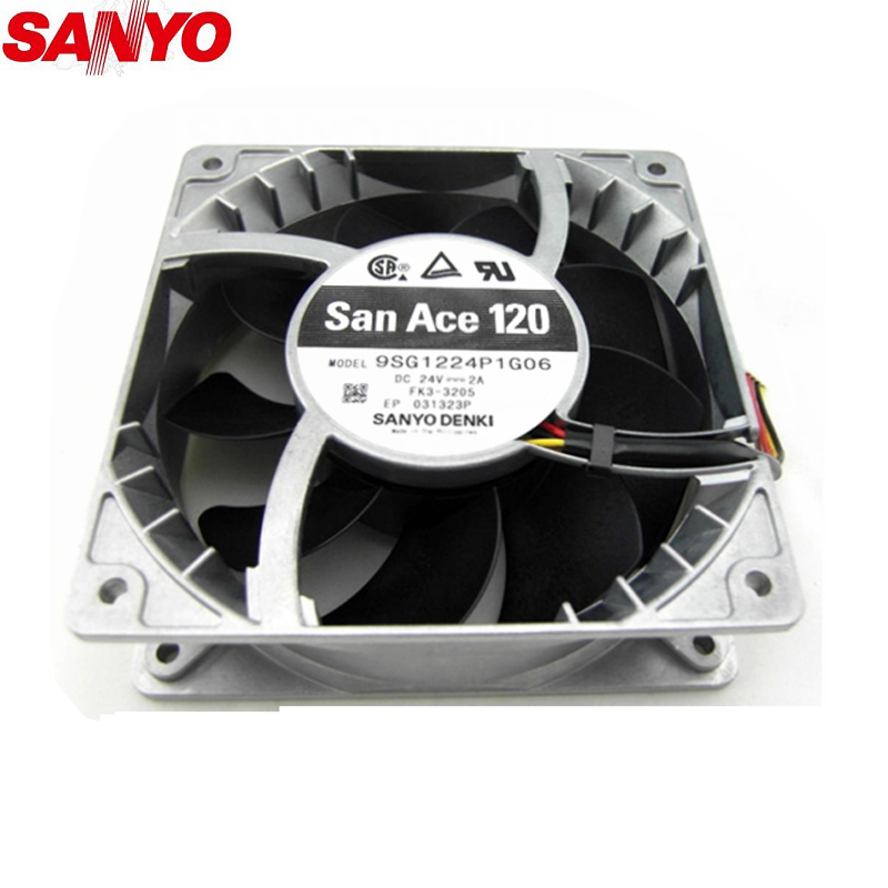 Sanyo Denki 9GV5748P5H09 Server Round Fan DC 48V 2.0A 170x150x50mm 4-wire