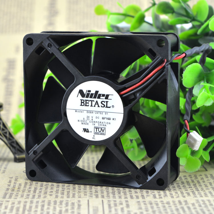 Original NIDEC D08A-24TS2 01 24V 8CM 80X25MM inverter cooling fan