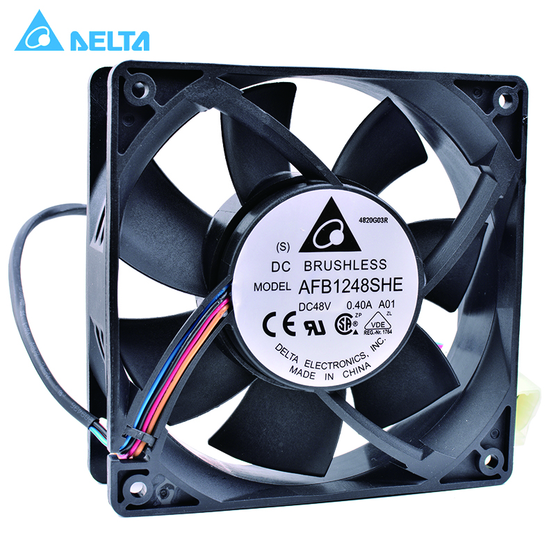 New and original DELTA AFB1248SHE 12038 12cm 120mm 48V 0.40A Double ball bearing server waterproof fan