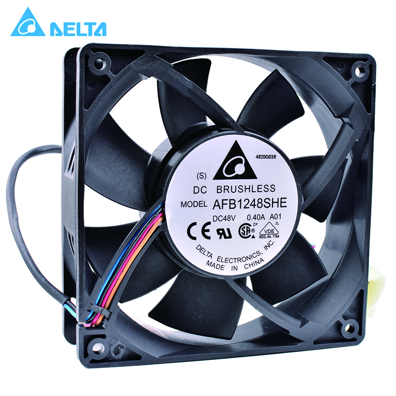 Free Shipping Original AVC 2B12038B48U-P038 DC 48V 1.3A 12cm 120mm 12038 Four-wire PWM cooling fans