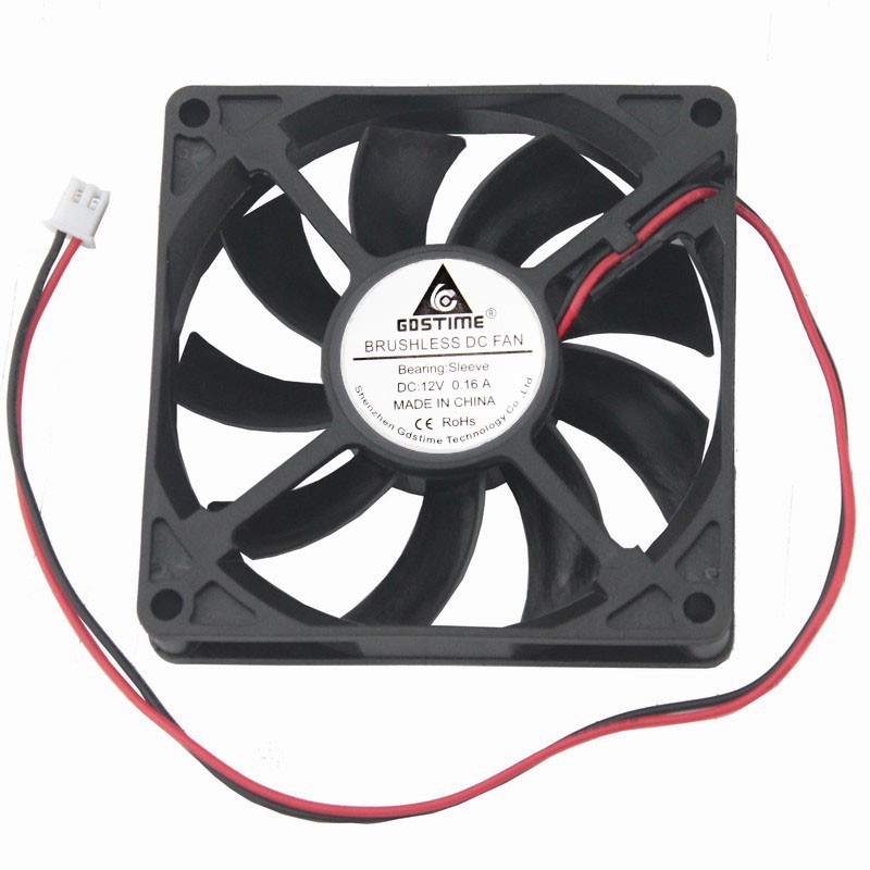 1 pcs Gdstime DC 12V PC CPU Axial Fan 80mm x 15mm Computer Case Brushless Cooling Fan 80x80mm 8cm 2Pin