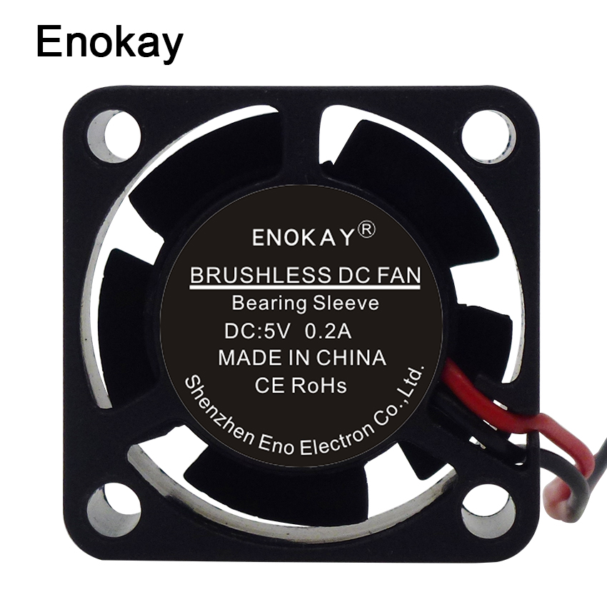 20PCS Lot Enokay 12V 2Pin 25MM 25x25x10mm 2510 DC Axial Cooler Fan