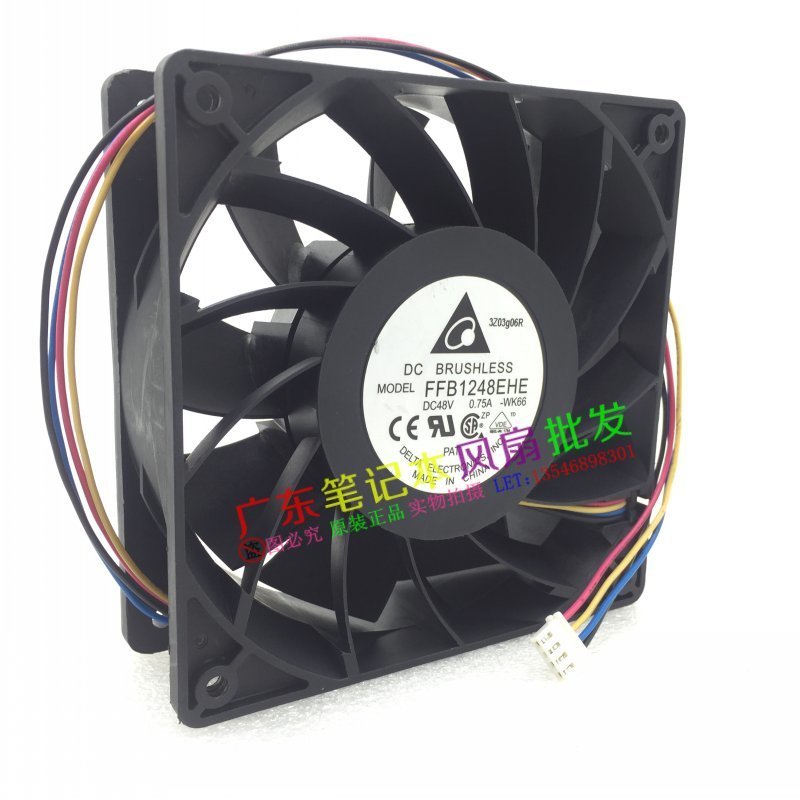 Delta FFB1248EHE 12CM 120x120x38MM 12038 DC 48V 0.75A 4-pin Pwm Server Industrial Axial Inverter Cooling Fan