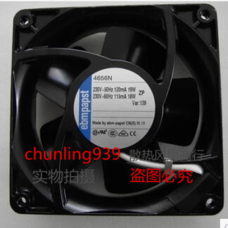 New original ebmpapst 4656N AC220V12038 120 * 120 * 38MM water temperature axial fan4W 80 * 80 * 25 mm PUDC24Z4 inverter fan