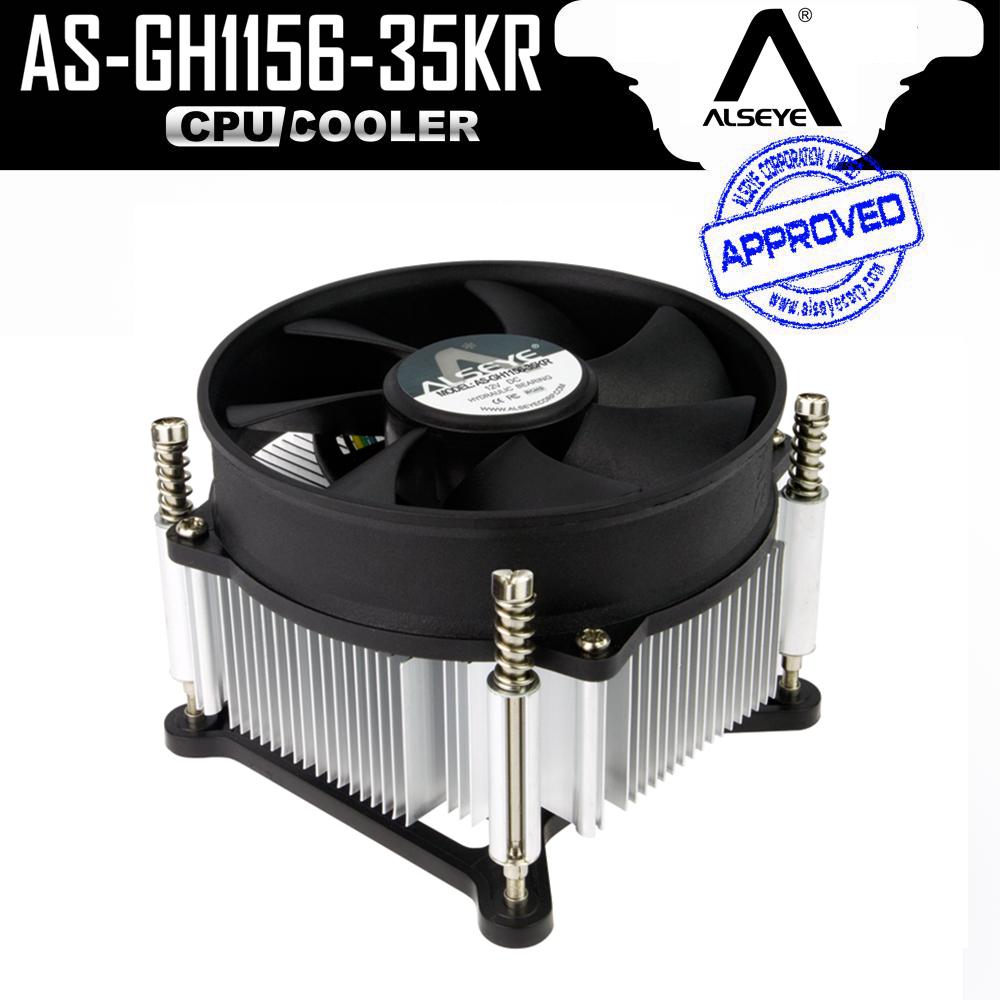 ALSEYE CPU Cooler TDP 95W Heatsink Cooler with 90mm 4pin PWM Fan 900-2400RPM for i3/i5/i7 LGA 1150/1151/1156