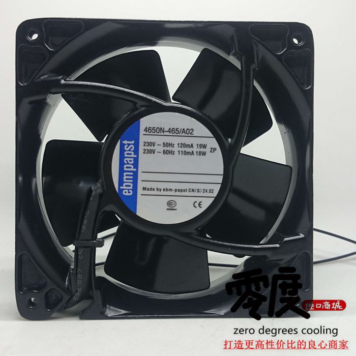 New Original EBM PAPST 4650N-465 A02 AC230V 120*120*38MM heat resistant cooling fan