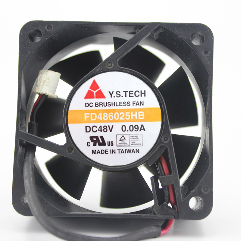 FD486025HB 6025 6CM 0.09A 48V three-wire fan