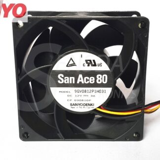 Original Sanyo 9GV0812P1H031 8038 80mm 8cm DC 12V 3A high speed winds of fan violence