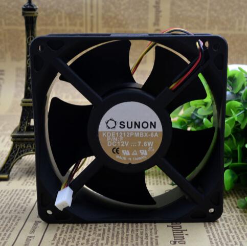SUNON 120*120*38 KDE1212PMBX-6A 12V 7.6W three line axial flow cabinet cooling fan