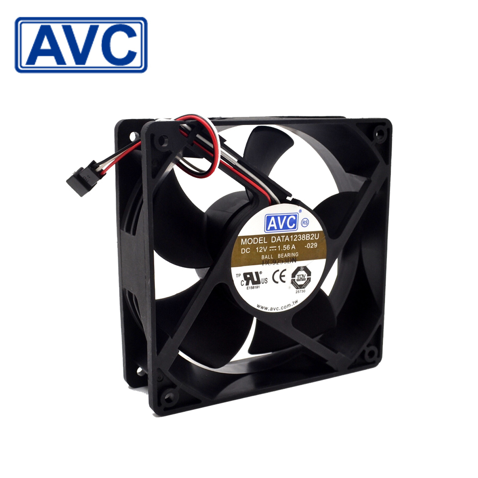 Free shipping original AVC New original 12038 DC12V 1.56A DATA1238B2U large air cooling fan