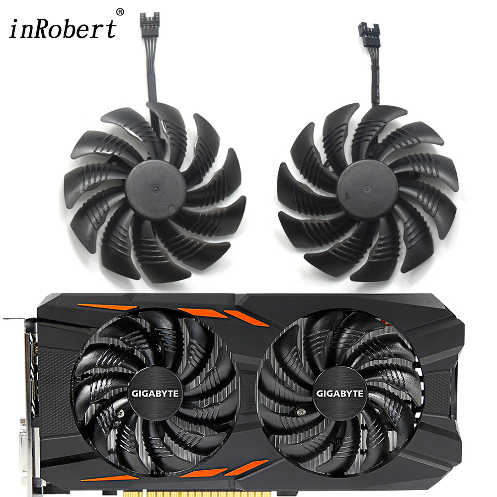 New 88MM PLD09210S12HH 0.40A 4Pin Cooling Fan For Gigabyte GeForce REDEON AORUS RX580/570 GIGABYTE GV-RX5 Video Card Cooler Fans