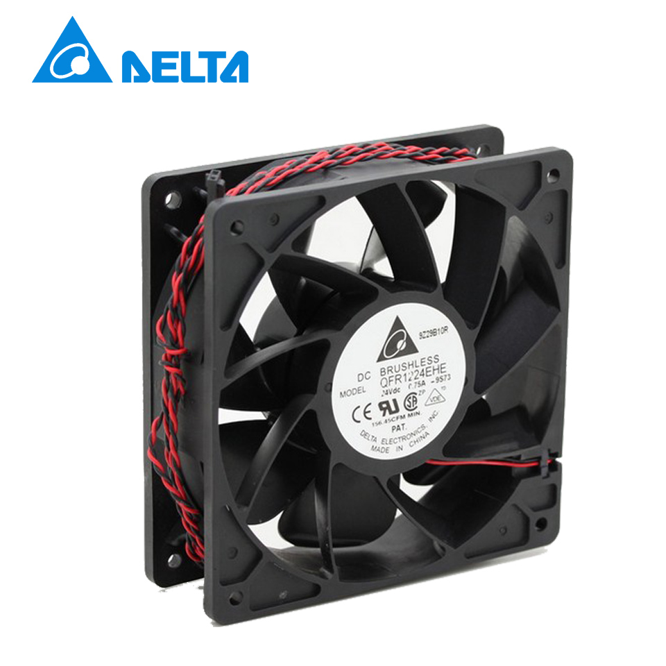 New and Original QFR1224EHE 12038 12cm 24V 0.75A wind capacity inverter fan for Delta 120*120*38mm