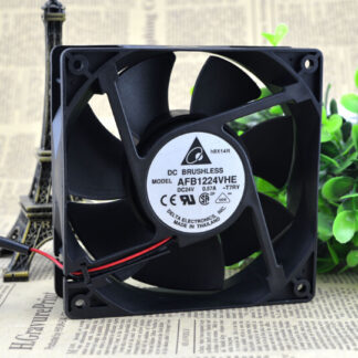 The original Delta AFB1224VHE 24V 0.57A 12cm120*120*38 2 wire converter cooling fan