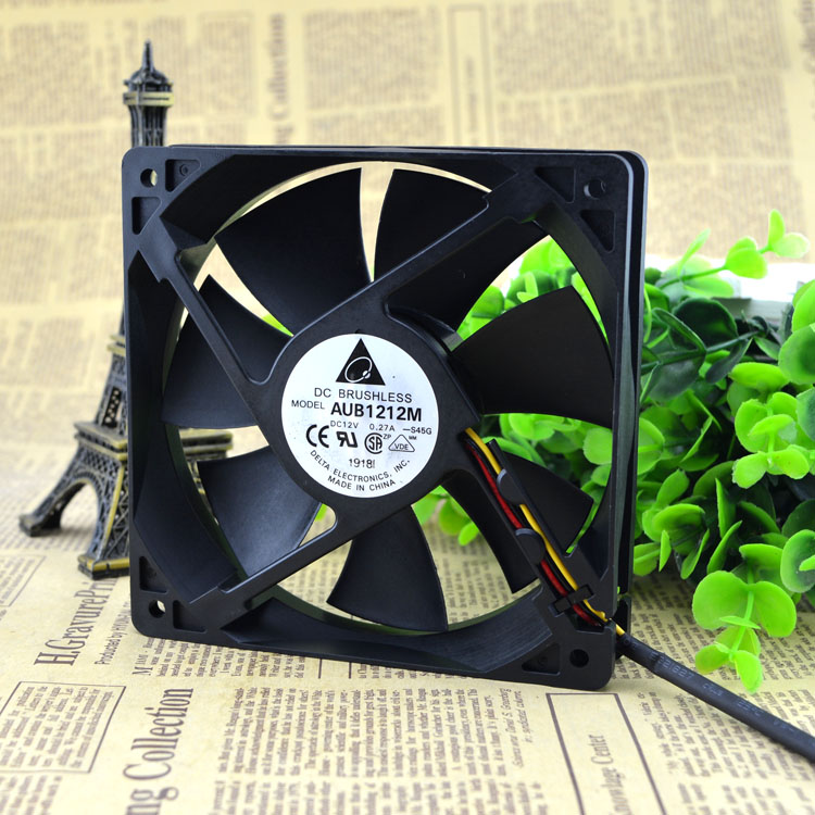 Free Delivery. 12025 CPU fan is 12 cm case The power supply fan AUB1212M 12 v 0.27 A