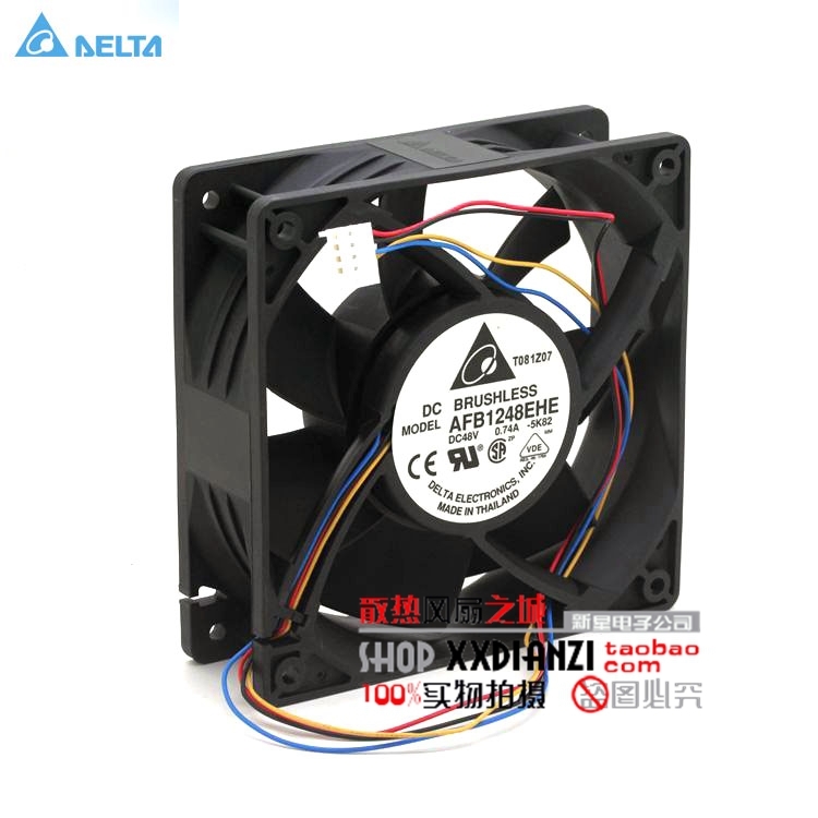 Delta New Original package AFB1248EHE 12038 48V 0.74A PWM fan speed control of wind capacity for 120*120*38mm