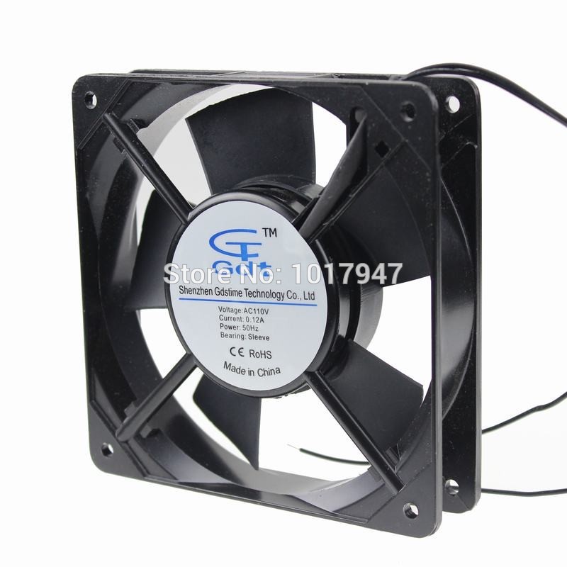 Gdstime 2 pcs/lot 220V 240V 0.1A 12025 12cm 120mm AC Industrial Cooling Fan 120mm x 120mm x 25mm