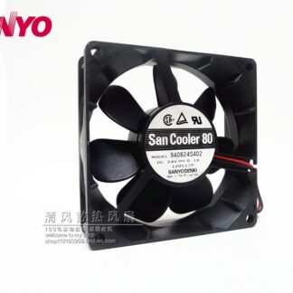 SANYO new 8025 8CM drive axial fan 24V 0.1A 9A0824S402 double ball 80*80*25mm