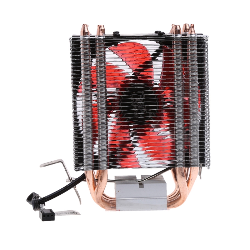 4 Heatpipe 130W Red CPU Cooler 3-Pin Fan Heatsink For Intel LGA2011 AMD AM2 754 - L059 New hot