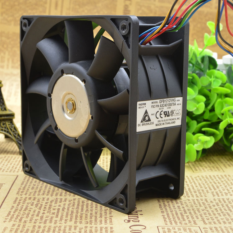 Free Delivery.KDE1212PMBX 12038-6 a 12 v 7.6 W axial chassis cooling fans