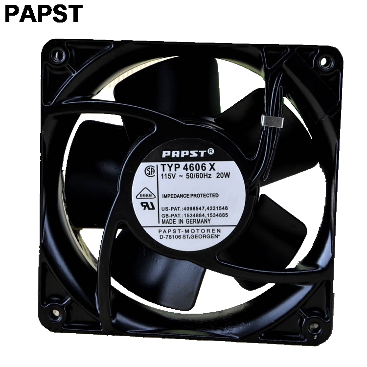 PAPST 4606N 12038 120*120*38mm AC 115V 20W axial cooling fan 3100RPM 105.9CFM
