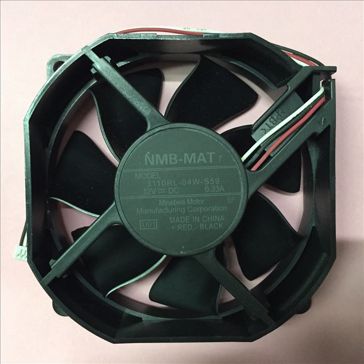 3110RL-04W-S59, U01 DC 12V 0.33A 80x80x25mm Server Square Fan