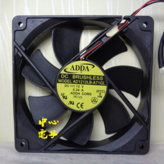 2 pieces ADDA AD1212LB-A71GL 12cm 120*120* 25mm DC 12V 0.24A 2pin Cooling Ball bearing cooler fan
