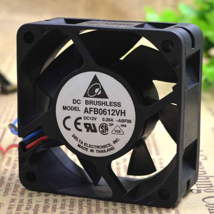 Free Delivery.Up to 6 cm 6025 12 v 0.30 A AFB0612VH - f00 three wire chassis power supply fan