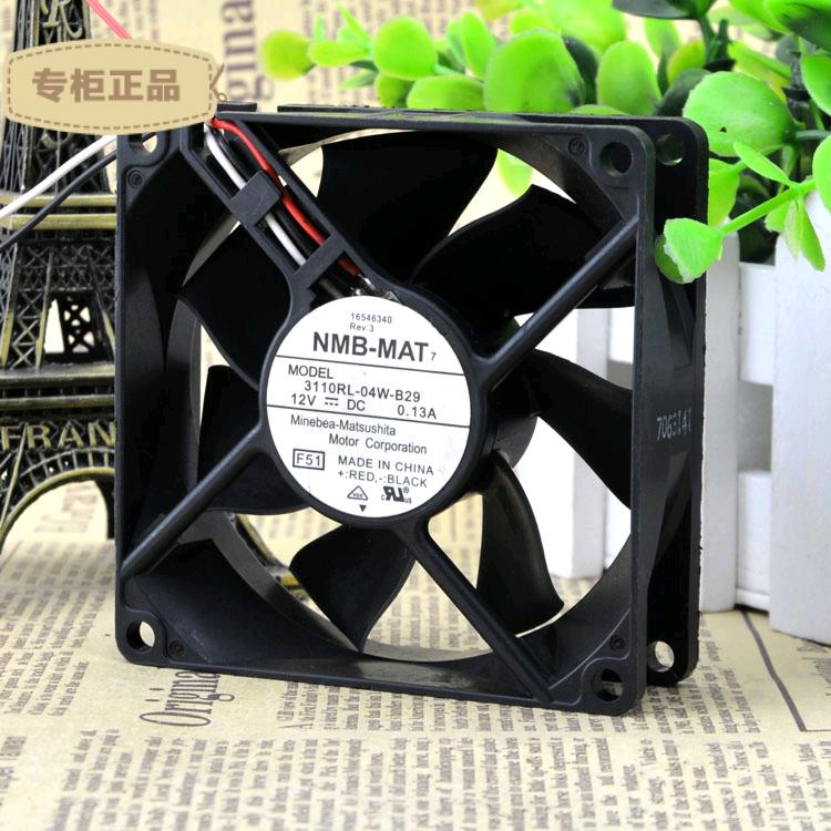 Free Delivery. 3110 rl - 04 w - 12 VDC 0.13 A b-29 original 80 * 80 * 25 mm axial flow fan