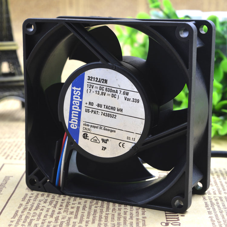 Free Delivery. Papst 3212 J / 2 n 9238 mm 12 v 7.6 W double roll fan server