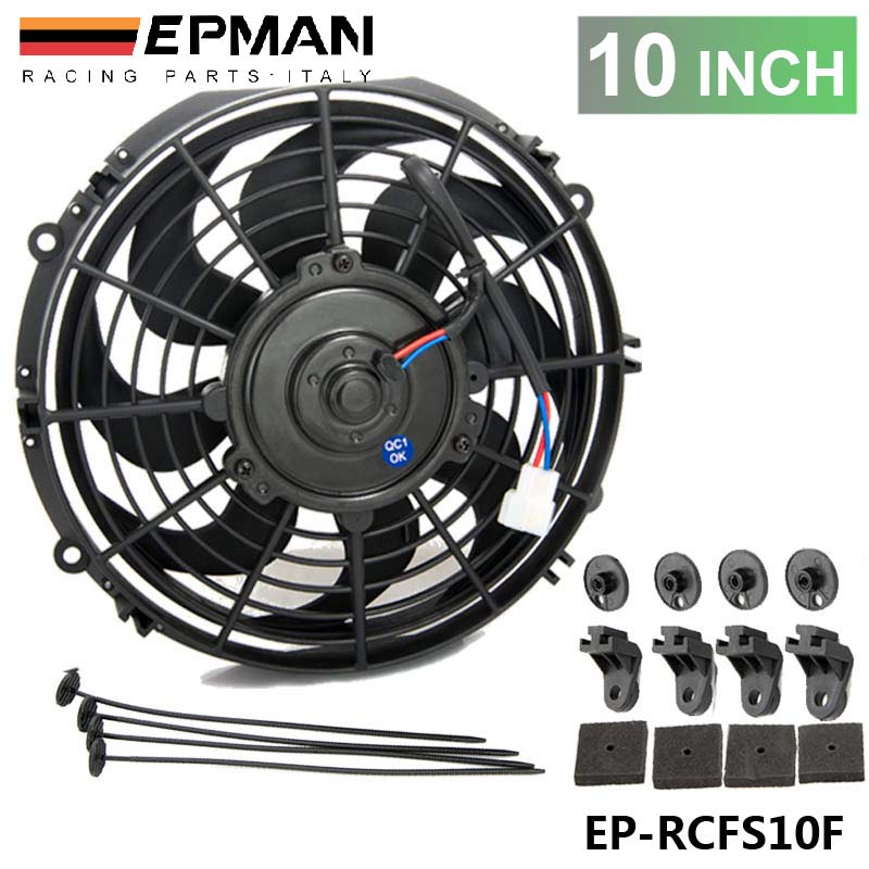 10" Universal EPMAN 12 V 70W Slim Pull Push Racing Electric Radiator Engine Cooling Fan EP-RCFS10F