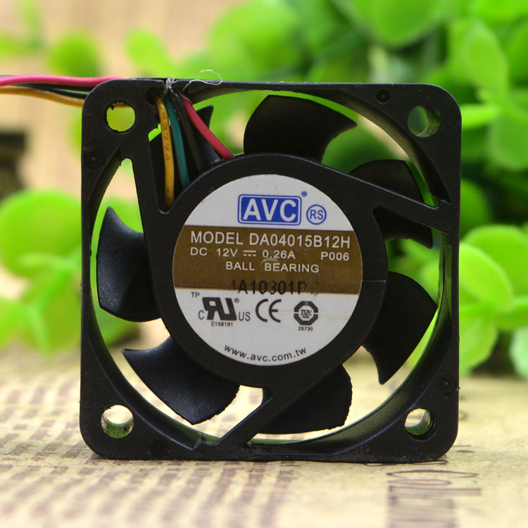 New original 4CM 4015 12V 0.26A DA04015B12H 4-wire PWM temperature control cooling fan