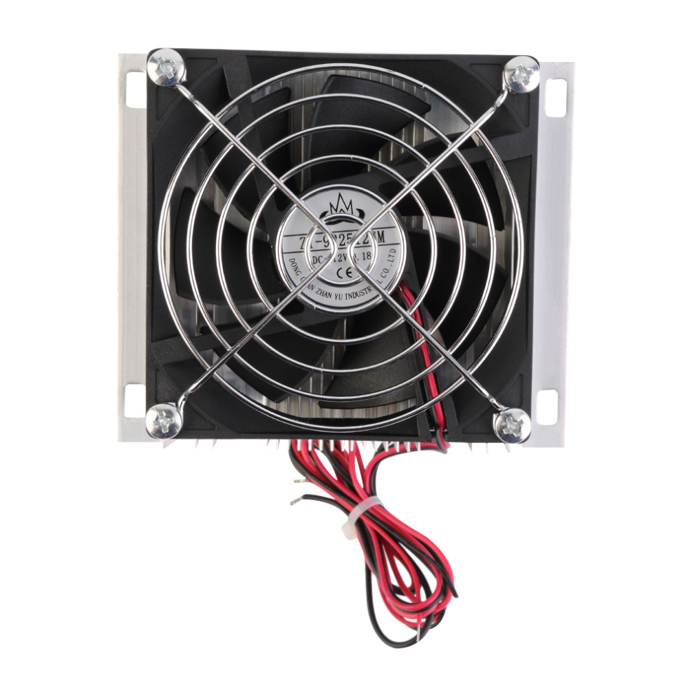 Hot 60W Thermoelectric Peltier Cooler Refrigeration Semiconductor Cooling System Kit Cooler Fan Finished Kit Computer Components
