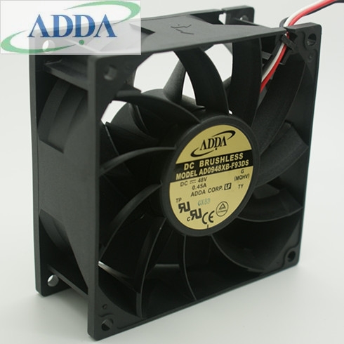 Wholesale New ADDA 9238 9CM AD0948XB-F93DS 9cm 90mm 48V 0.45A dual ball bearing cooling fan