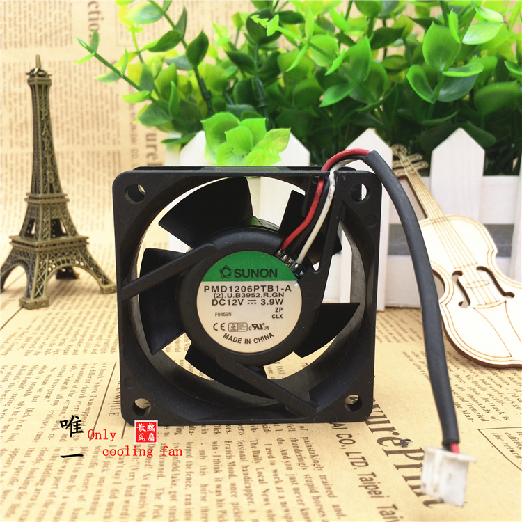 Free Shipping Original Sunon maglev PMD1206PTB1-A 6CM 60mm 6025 DC 12V 3.9W inverter server axial dual ball bearing Cooling fans