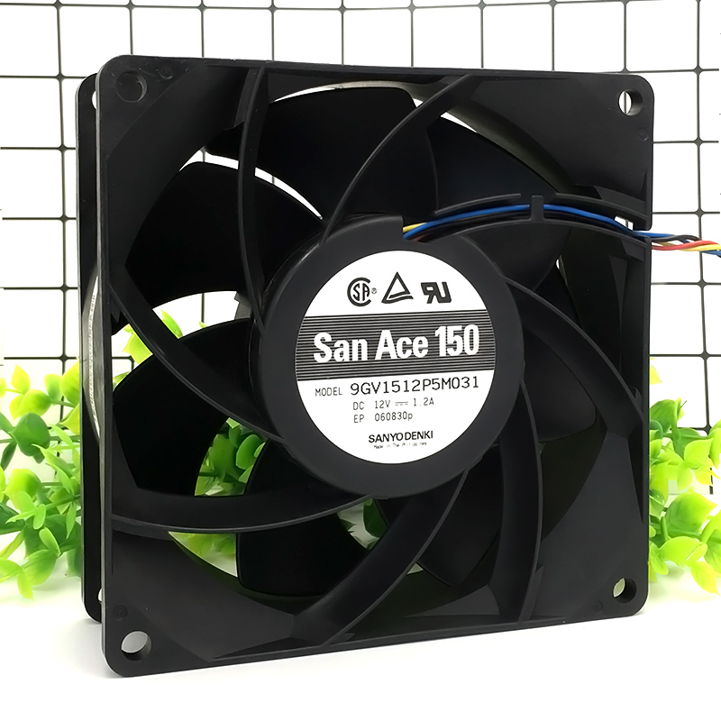 Original SANYO 9G0812P1K04 12V 1.8A 8038 80*80*38mm 107.3cfm 7800RPM 8CM four wire PWM 4P powerful axial case cooling fan