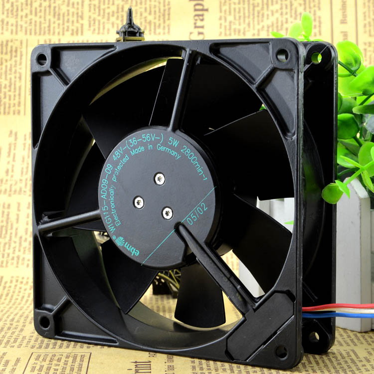 Free Delivery. W1G115 - AD09 48 v 5 w 12738-09 13 cm all metal high temperature fan line 3