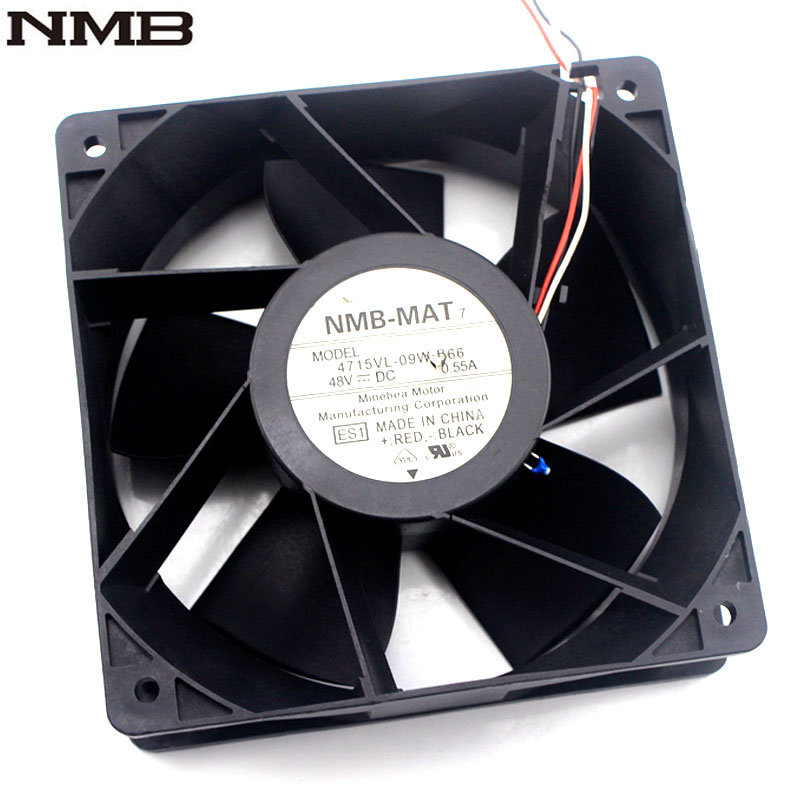Original NMB 4715VL-09W-B66 12038 120*120*38mm 48V 0.55 heatsink cooling fan