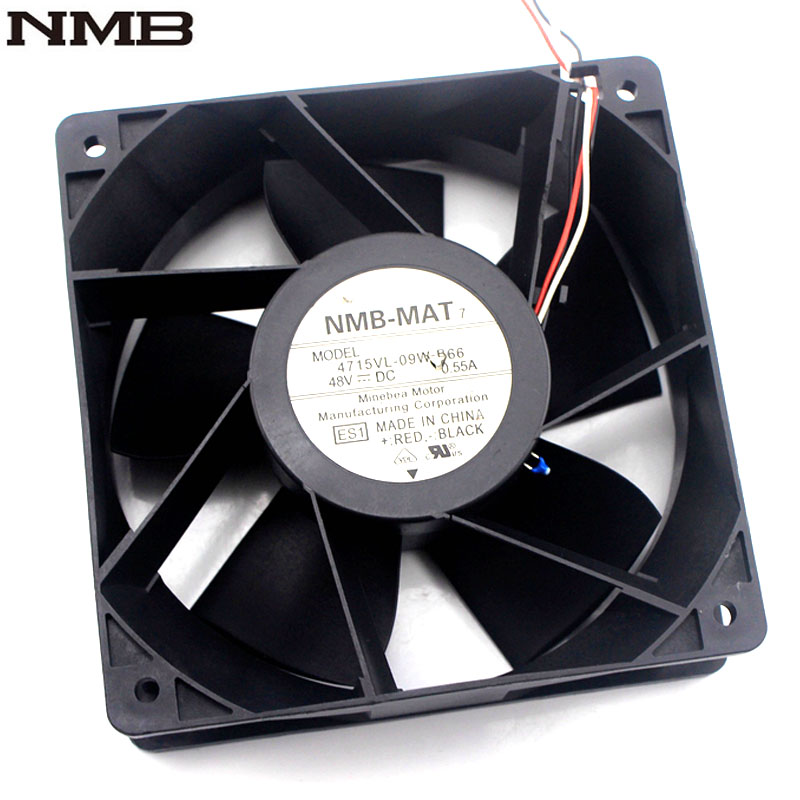 New original 2B12038B48U DC 48V 1.3A DC large air volume fan 12CM