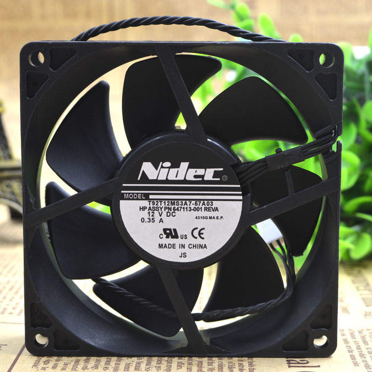 Original Nidec 9225 T92T12MS3A7-57A03 DC 12V 0.35A 4 line for HP workstation Cooling fan