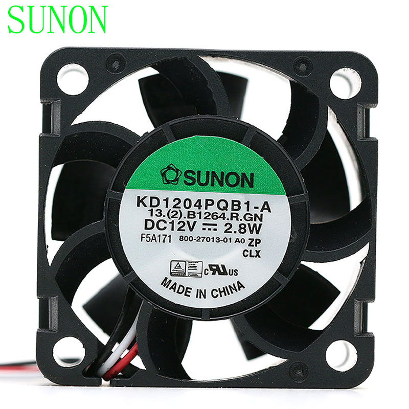 Original Sunon KD1204PQB1-A 40*40*28mm 40mm DC12V 2.8W 1U case server inverter cooling fan