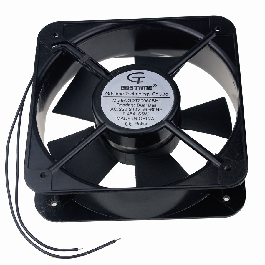 Gdstime 225MM AC 220V 240V 225x225x80mm Axial Cooling Fan