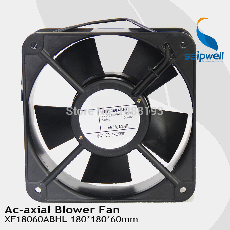 220V AC 200x200x60mm Axial Radiator Fan 285CFM 2500RPM Ball Bearing High Speed