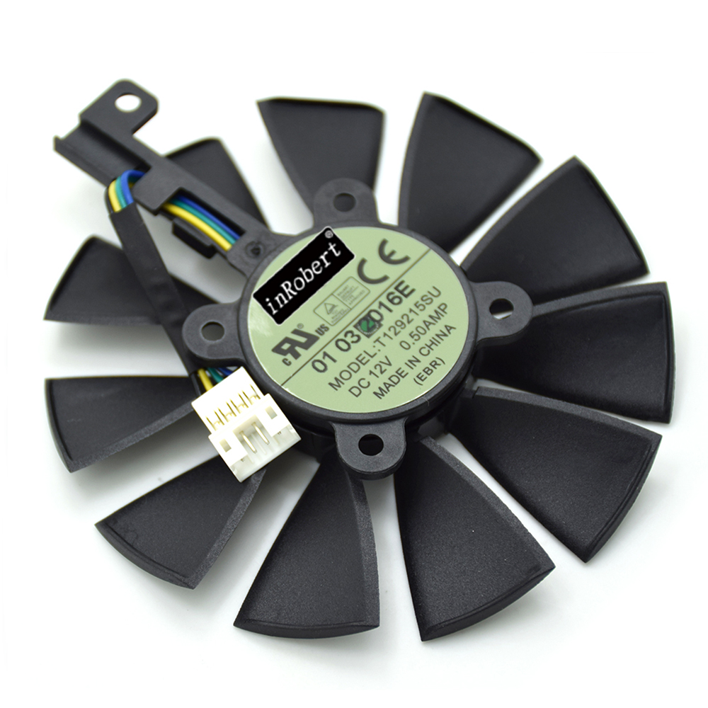 T129215SU 87MM 4Pin Cooler Fan For ASUS R9 390 390X RX580 GTX 980Ti 960G 970 1060 GTX1070 1080TI Graphics Card Cooling Fans New