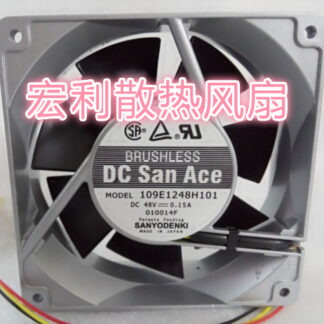 Sanyo Denki 109E1248H101 Server Square Fan DC 48V 0.15A 120x120x38mm 3-wire