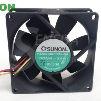 SUNON KD2408PTB1-6A 80mm 8cm DC 24V 3.4W 2-wire 80x80x25mm server inverter axial blower cooling fan